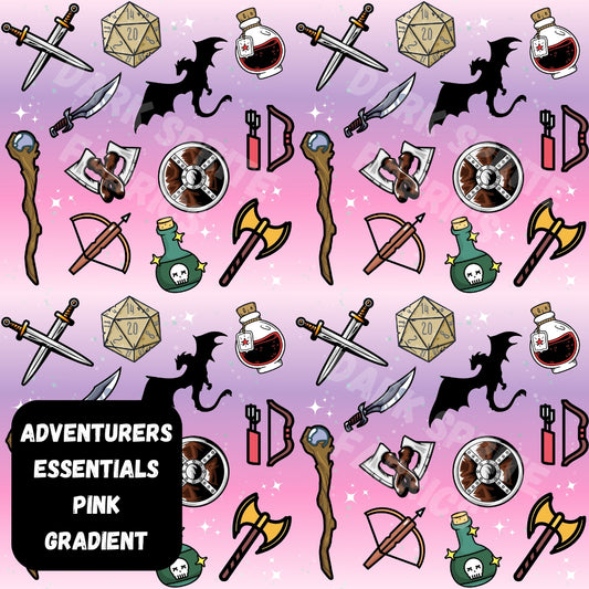 *PRE-ORDER* Adventurers Essentials PINK Fabric - per metre 20+ bases