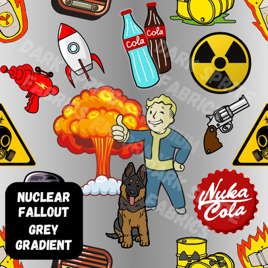 *PRE-ORDER* Nuclear Fallout Grey Gradient Fabric *EXCLUSIVE* 20+ bases!