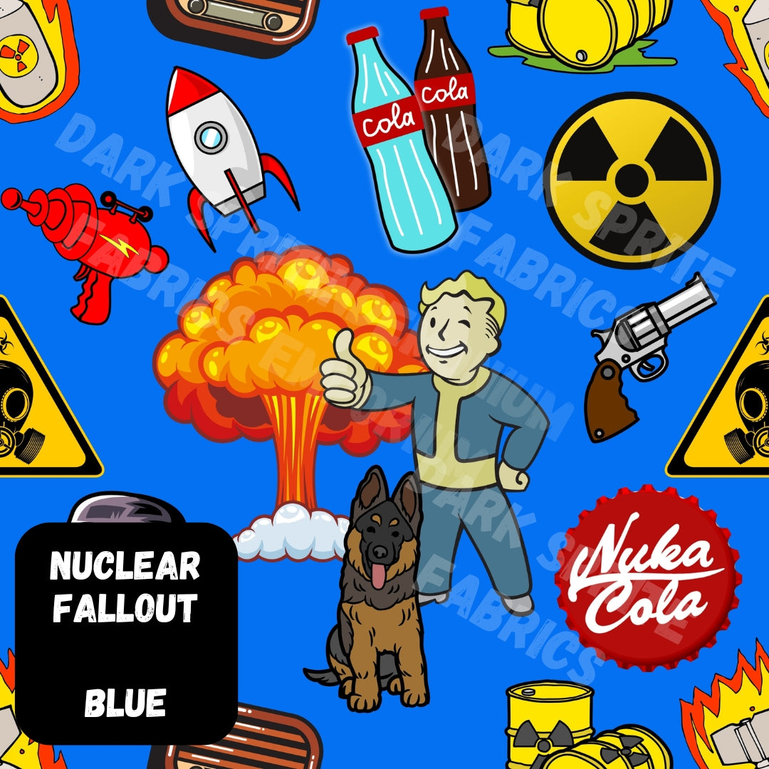 *PRE-ORDER* Nuclear Fallout Blue Fabric *EXCLUSIVE* 20+ bases!