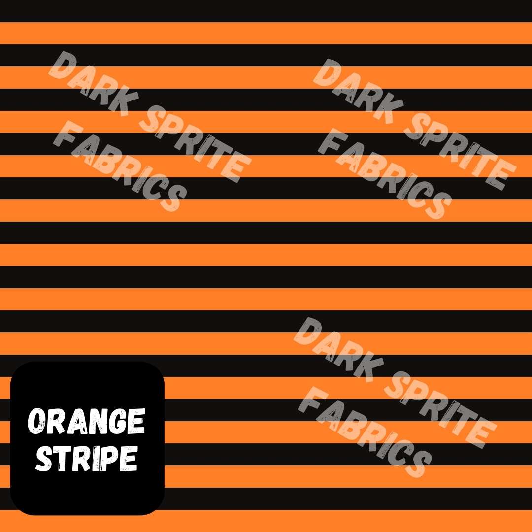 *PRE-ORDER* Fabric - Halloween Stripes Narrow - 4 colour options