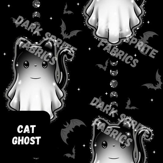 *PRE-ORDER* Cat Ghost Fabric *Custom Print* 20+ bases!