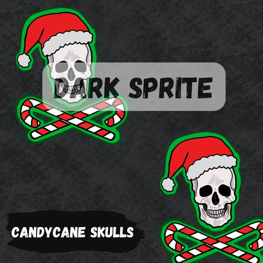 *PRE-ORDER* Candy cane Skulls Fabric 20+ bases *Exclusive*