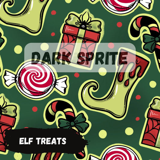 *PRE-ORDER* Elf Treats Fabric - 20+ bases *Custom Print*