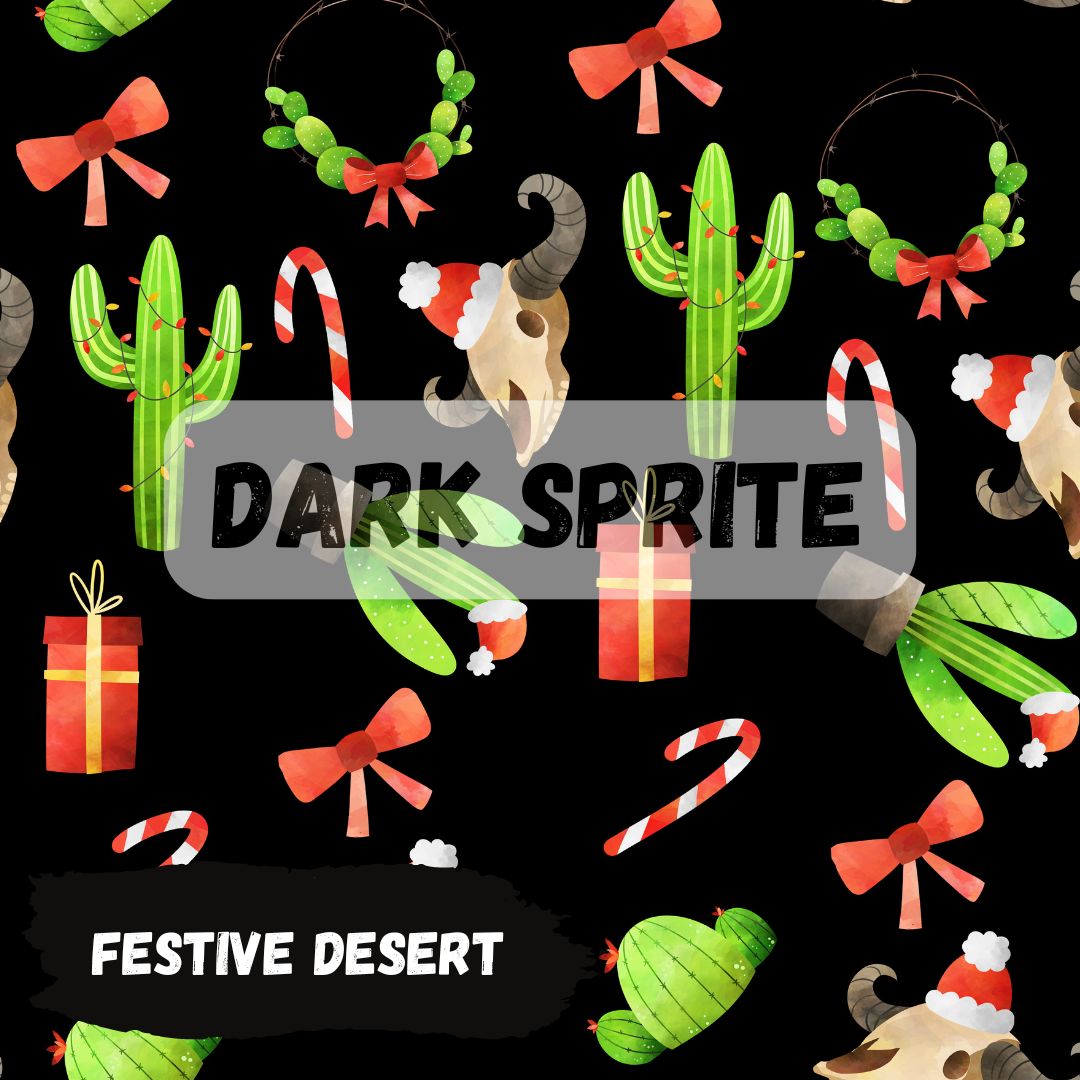 *PRE-ORDER* Festive Desert Fabric - 20+ bases *Custom Print*