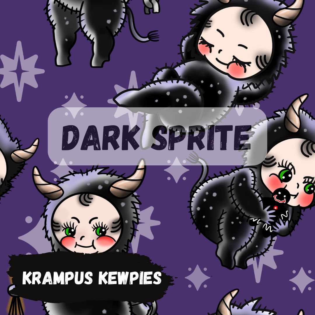 *PRE-ORDER* Krampus Kewpies Fabric - 20+ bases *Exclusive Colour Print*