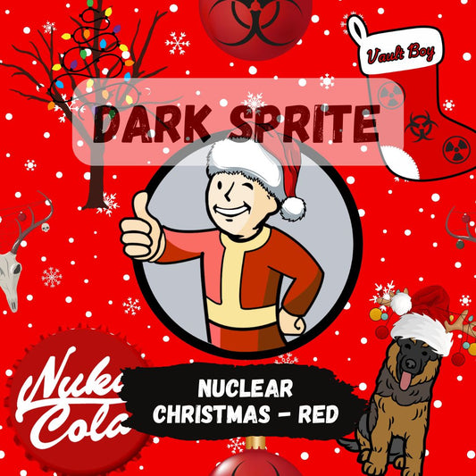 *PRE-ORDER* Fabric Nuclear Christmas Red - 20+ bases