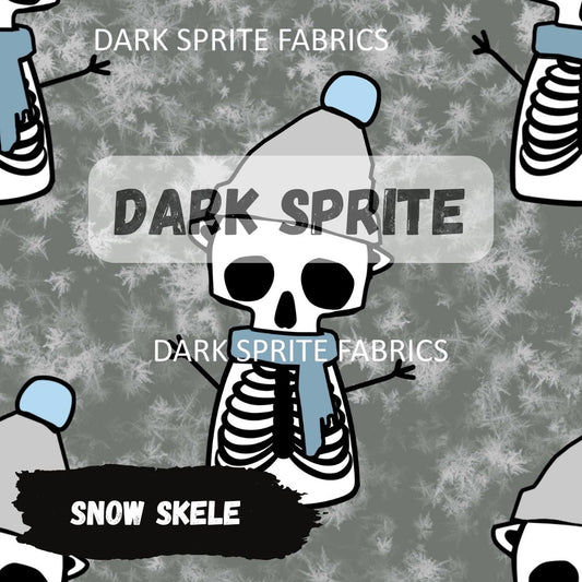 *PRE-ORDER* Snow Skele Fabric - 20+ bases *Exclusive Print*