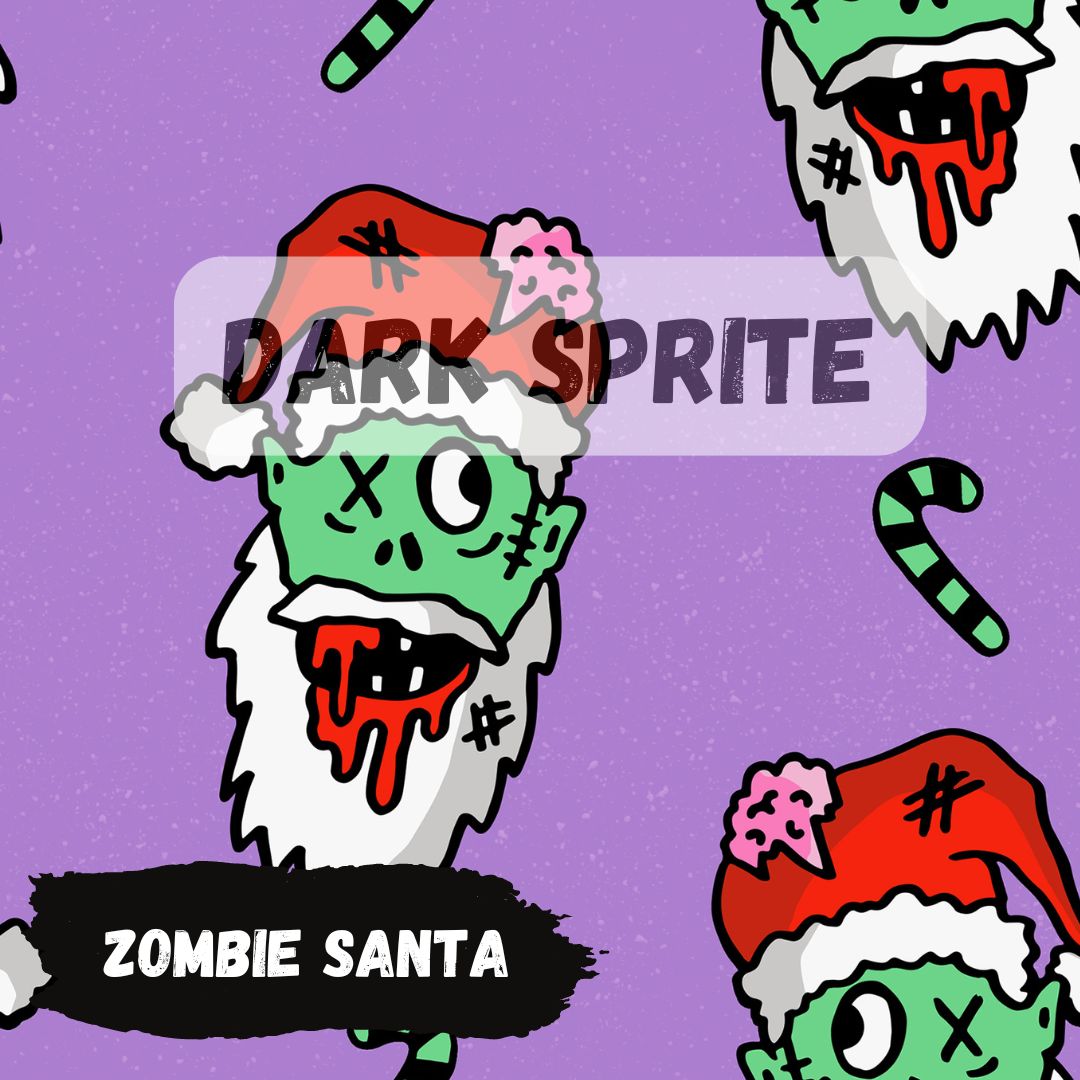 *PRE-ORDER* Zombie Santa Fabric - 20+ bases *Exclusive Colour Print*