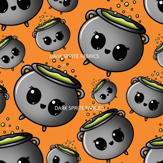 *PRE-ORDER* Cally Cauldron Orange Fabric 20+ bases *COLOUR EXCLUSIVE*