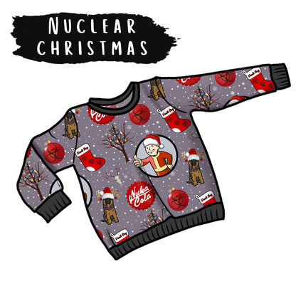 *PRE-ORDER* Fabric Nuclear Christmas Grey - 20+ bases