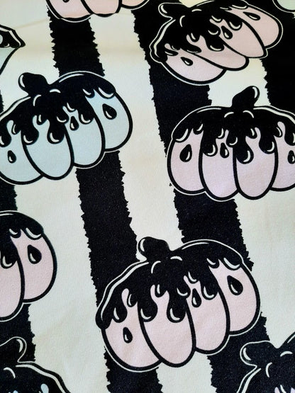 Pastel Goth Pumpkins CL jersey *Exclusive Colour* by the half metre