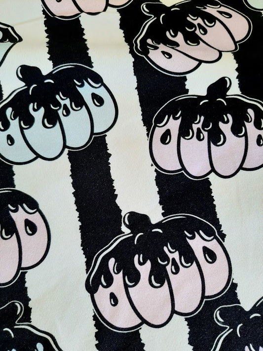 Pastel Goth Pumpkins CL jersey *Exclusive Colour* by the half metre