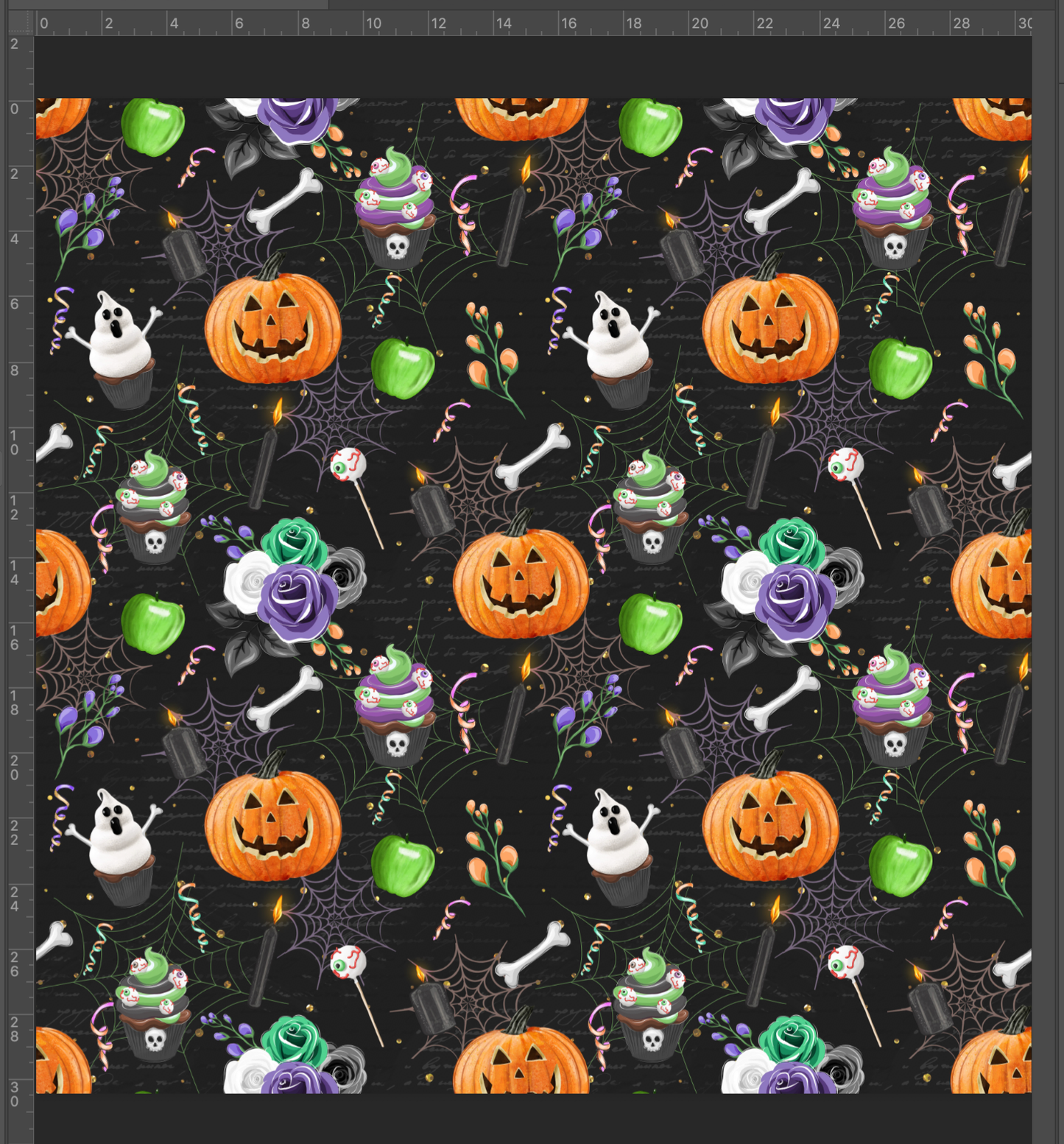 Creepy Candy - Custom Print Cotton Lycra Jersey per half metre